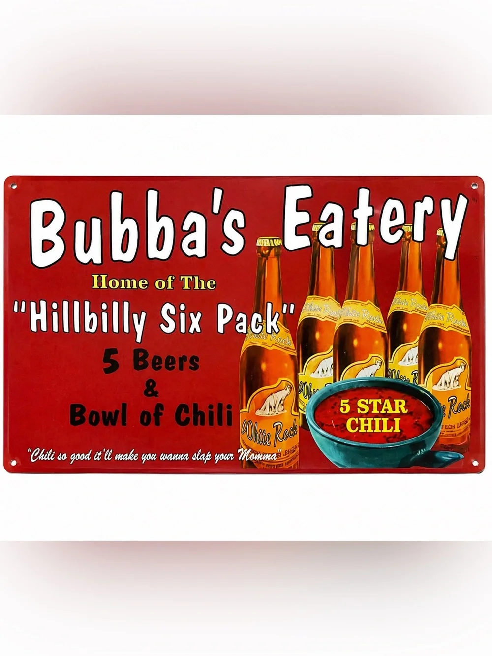 NEW Bubba’s Eatery Metal Sign